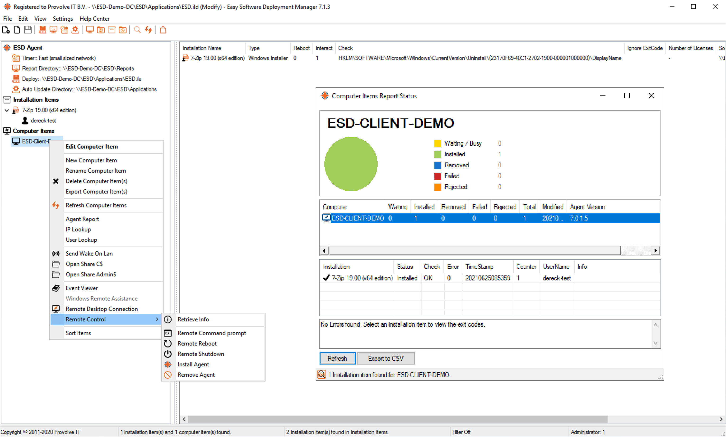 Easy Software Deployment Screenshots